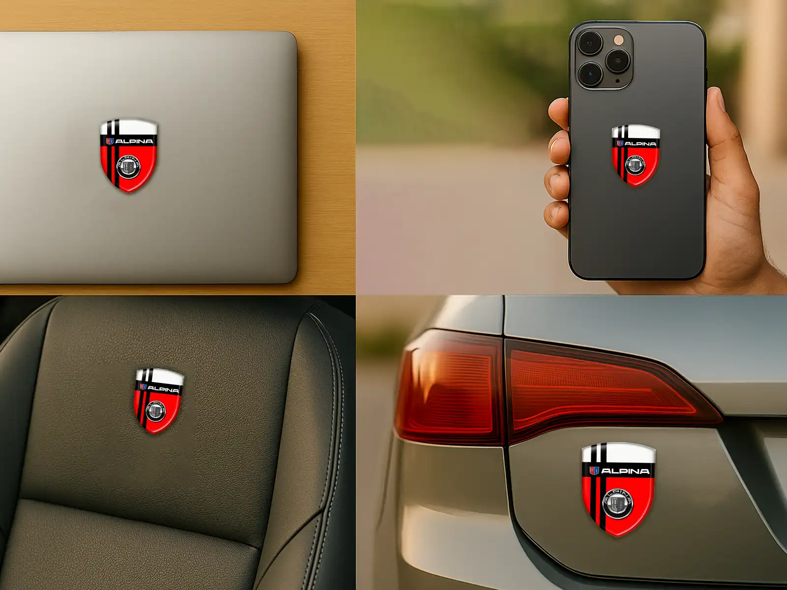 Alpina Autoaufkleber Robust Universal Anpassbar